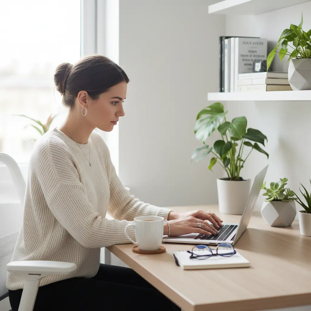 Person learning online